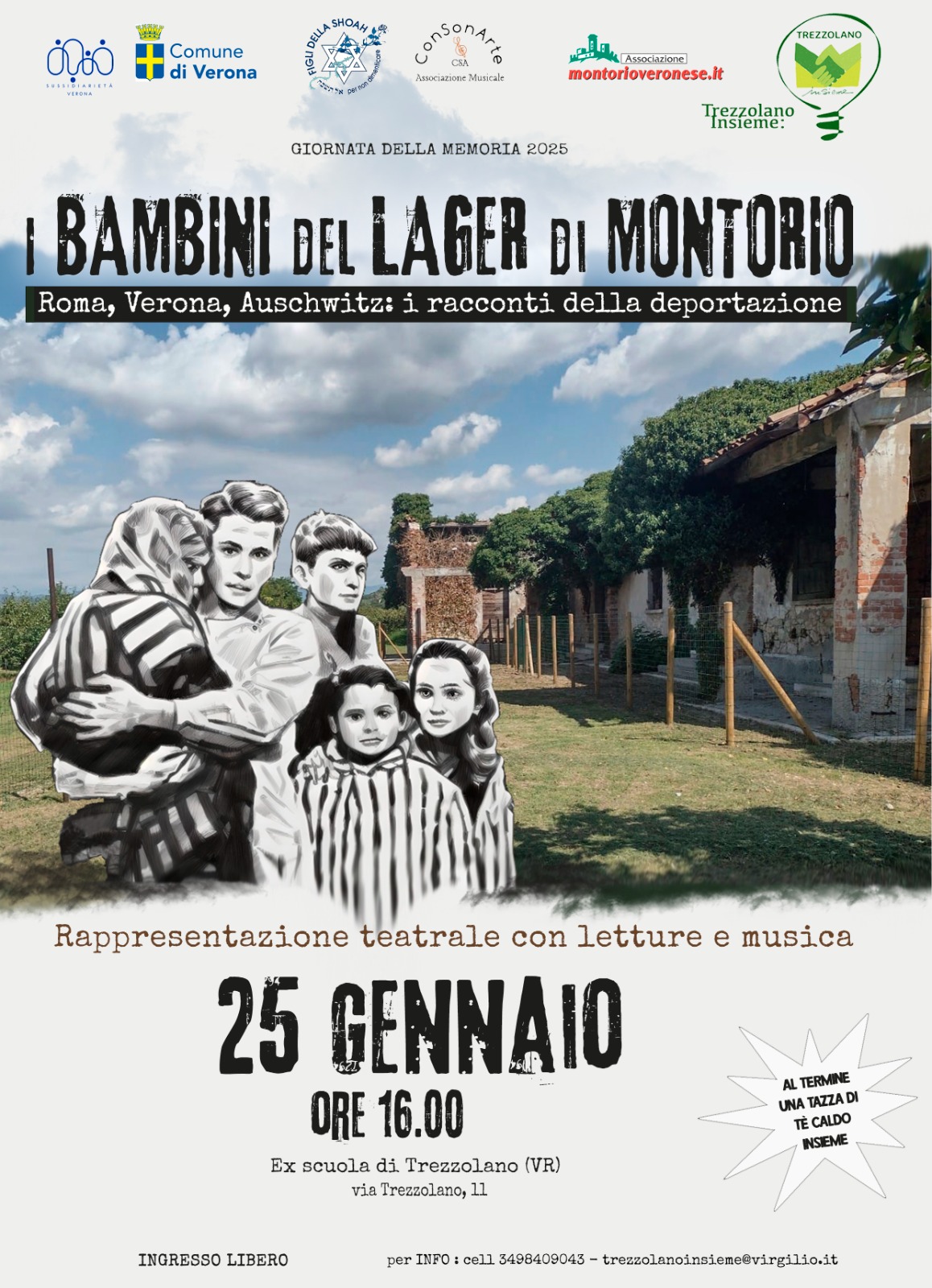 Rappresentazione teatrale "I Bambini del Lager di Montorio" a Soave